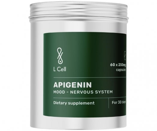 Emocinei būklei  Apigeninas L CELL 250mg, 60 kaps. | Mano Vaistinė