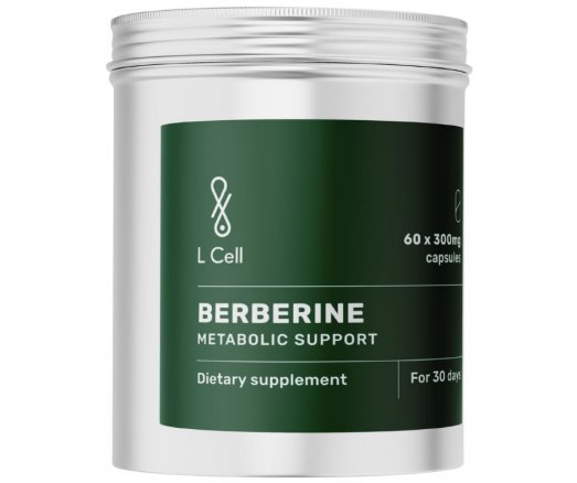 Svorio kontrolei, širdžiai ir kraujagyslėms Berberinas L CELL 300mg, 60 kaps. | Mano Vaistinė