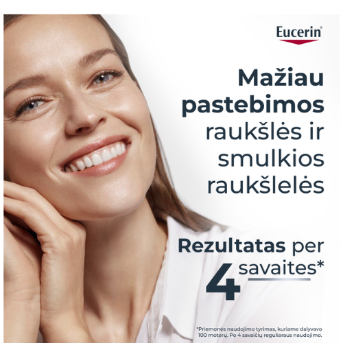 Su hialurono rūgštimi Dieninis kremas sausai odai EUCERIN HYALURON-FILLER, SPF 15, 50 ml (papildymas) | Mano Vaistinė