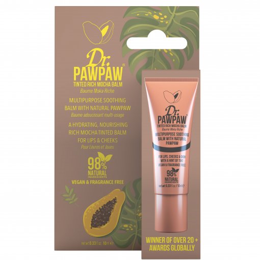 Tinka tepti ant lūpų, ant skruostų ar akių Lūpų balzamas DR.PAWPAW RICH MOCHA, 10 ml | Mano Vaistinė