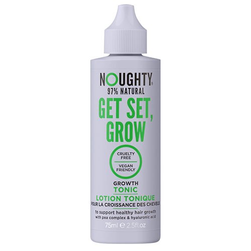 Plaukų augimą skatinantis tonikas su hialurono rūgštimi ir žirnių kompleksu NOUGHTY GET SET GROW, 75 ml | Mano Vaistinė
