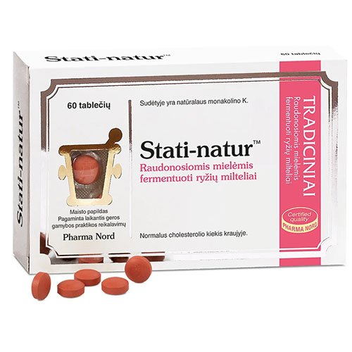 Stati-natur 2,5mg, 60 tablečių | Mano Vaistinė