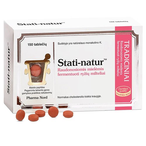 Stati-natur 2,5mg, 150 tablečių | Mano Vaistinė
