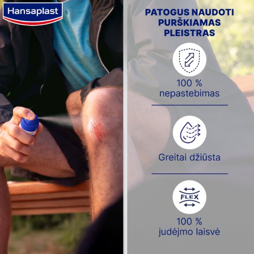 Purškiamas pleistras HANSAPLAST SECOND SKIN PROTECTION, 40 ml | Mano Vaistinė Purškiamas pleistras HANSAPLAST SECOND SKIN PROTECTION, 40 ml | Mano Vaistinė