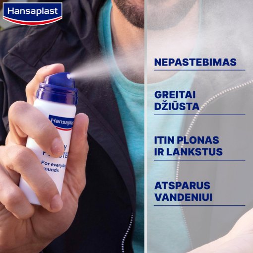 Purškiamas pleistras HANSAPLAST SECOND SKIN PROTECTION, 40 ml | Mano Vaistinė Purškiamas pleistras HANSAPLAST SECOND SKIN PROTECTION, 40 ml | Mano Vaistinė