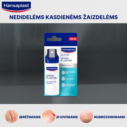 Purškiamas pleistras HANSAPLAST SECOND SKIN PROTECTION, 40 ml | Mano Vaistinė Purškiamas pleistras HANSAPLAST SECOND SKIN PROTECTION, 40 ml | Mano Vaistinė