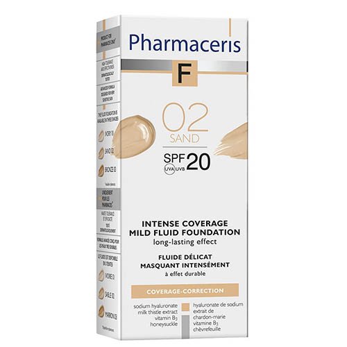 Intensyviai dengianti maskuojanti pudra PHARMACERIS F SPF20 Nr.2, 30ml | Mano Vaistinė