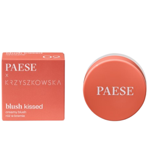 Lengvos konsistencijos daugiafunkciniai kreminiai skaistalai Skaistalai PAESE BLUSH KISSED 02, 4 g | Mano Vaistinė