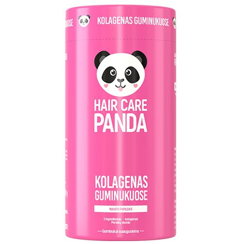 Hair Care Panda Kolagenas guminukuose 300g, N60 | Mano Vaistinė