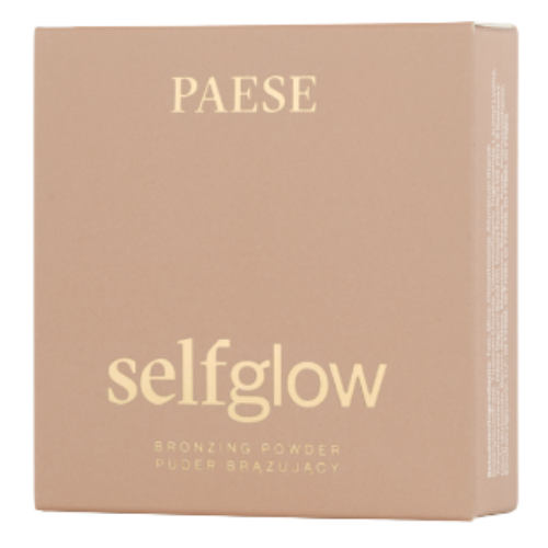 Dviejų atspalvių paletės gali būti naudojamos subtiliam veido formavimui Dviejų spalvų bronzantas PAESE SELFGLOW BRONZER ULTRA, 6,50 g | Mano Vaistinė