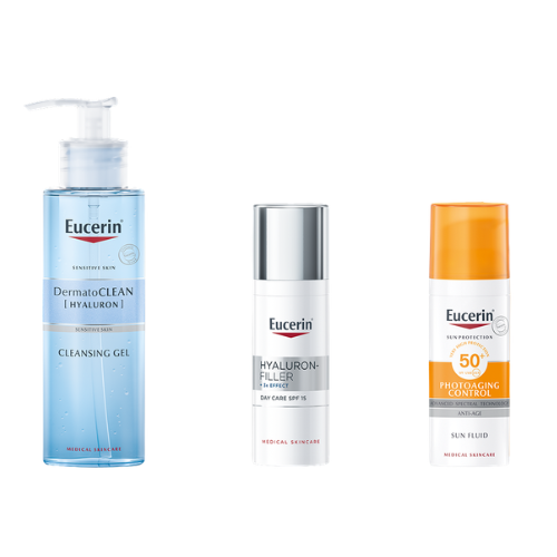 Normaliai ir mišriai odai Dieninis kremas nuo raukšlių EUCERIN HYALURON-FILLER, SPF 15, 50 ml | Mano Vaistinė