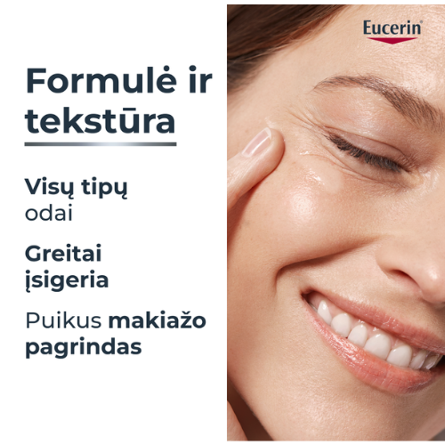 Stangresnės odos pojūtis Dieninis veido kremas visų tipų odai EUCERIN HYALURON-FILLER, SPF 30, 50 ml | Mano Vaistinė