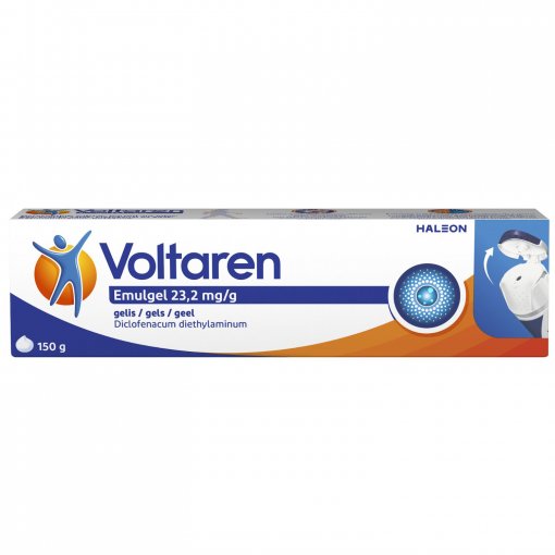 Skausmui malšinti ir uždegimui slopinti Gelis VOLTAREN EMULGEL, 23,2mg/g, 150 g | Mano Vaistinė