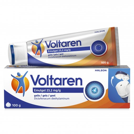 Gelis VOLTAREN EMULGEL 23,2mg/g, 100 g  | Mano Vaistinė