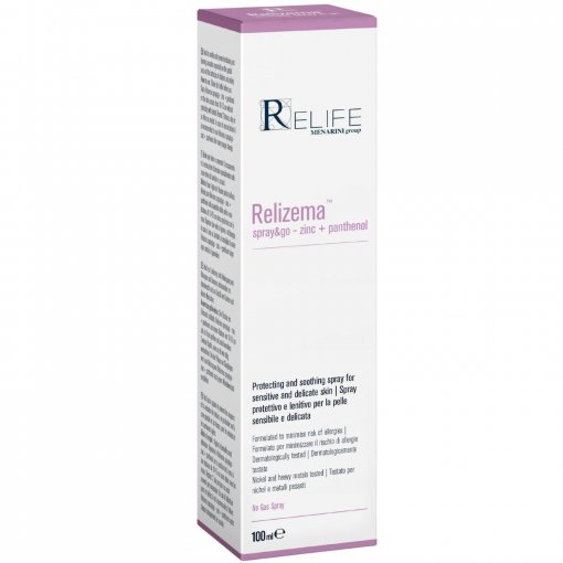 Jautriai ir švelniai kūdikių sauskelnių srities odai Kremas RELIZEMA SPRAY&GO, 100 ml | Mano Vaistinė
