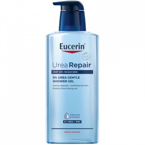 Švelnus dušo gelis Švelnus dušo gelis su 5% šlapalo EUCERIN UREAREPAIR, 400 ml | Mano Vaistinė