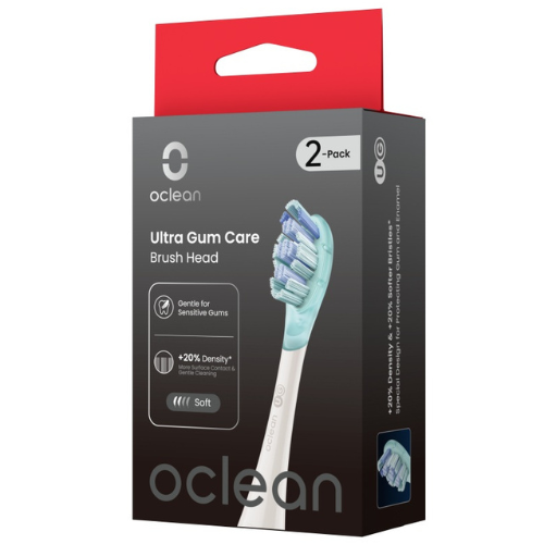 Pakaitinės galvutės šepetėliui OCLEAN X ULTRA Gum Care BRUSH HEAD, 2 vnt. | Mano Vaistinė