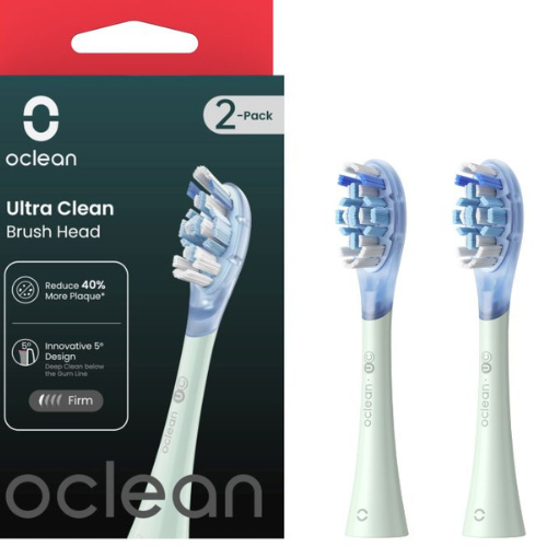 Pakaitinės galvutės šepetėliui žalios spalvos OCLEAN X ULTRA White AIR PUMP, 2 vnt. | Mano Vaistinė