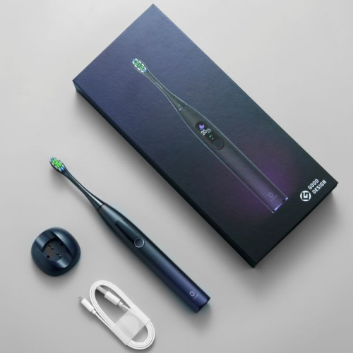 Iki 30 dienų baterijos veikimas Išmanusis elektrinis dantų šepetėlis OCLEAN X PRO  (violetinis) | Mano Vaistinė