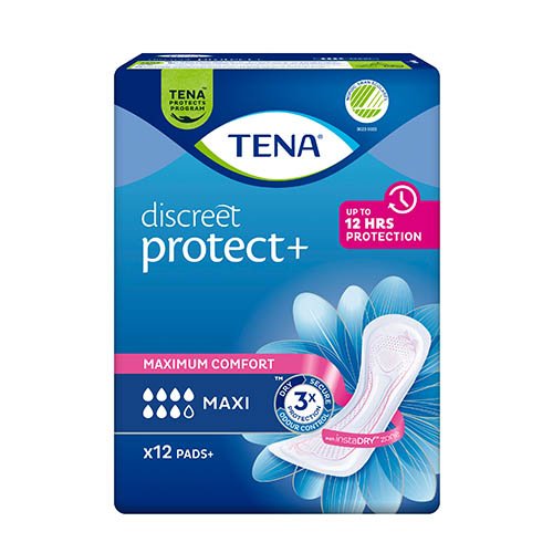 TENA Discreet Maxi paketai, 12 vnt. | Mano Vaistinė