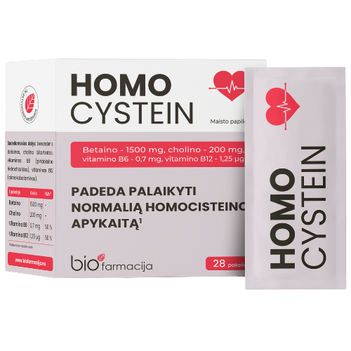 Homocisteino apykaitai HOMO CYSTEIN, 28 pak. | Mano Vaistinė Homocisteino apykaitai HOMO CYSTEIN, 28 pak. | Mano Vaistinė