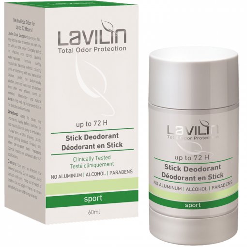 Dinamiška kvapus neutralizuojanti apsauga Pieštukinis dezodorantas LAVILIN TOP SPORT, 60 ml | Mano Vaistinė