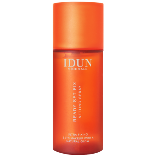 Sustiprina natūralų švytėjimą Makiažą fiksuojanti veido dulksna, IDUN MINERALS READY SET FIX, 50 ml | Mano Vaistinė