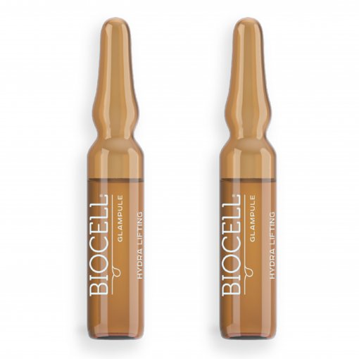 Odos patempimo efektą suteikiančios Drėkinantis serumas BIOCELL GLAMPULE HYDRA LIFTING, 2x2ml | Mano Vaistinė