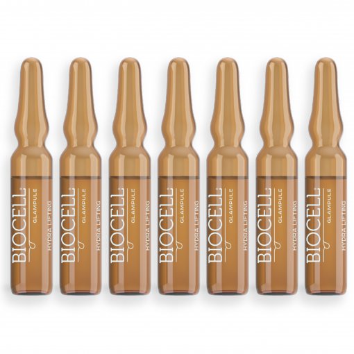Odos patempimo efektą suteikiančios Drėkinantis serumas BIOCELL GLAMPULE HYDRA LIFTING, 7x2ml | Mano Vaistinė