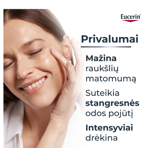 Normaliai ir mišriai odai Dieninis kremas nuo raukšlių EUCERIN HYALURON-FILLER, SPF 15, 50 ml | Mano Vaistinė