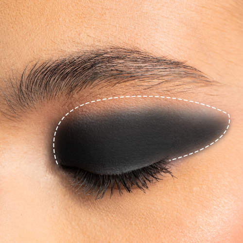 Intensyvi, ilgai išliekanti spalva Daugiafunkcinis akių šešėlių pieštukas MESAUDA DRAWMATIC BLACKOUT, 1,4 g | Mano Vaistinė