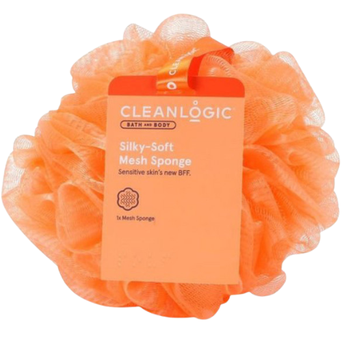 Tinka visų tipų odai Tinklinė kūno kempinė CLEANLOGIC BATH & BODY SILKY-SOFT MESH SPONGE | Mano Vaistinė