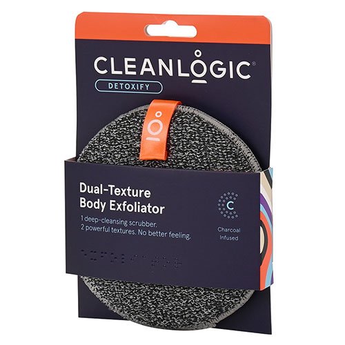 Cleanlogic Detoxify Dual -Texture  Exfoliator kūno kempinė | Mano Vaistinė