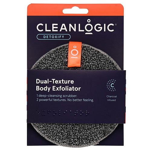 Cleanlogic Detoxify Dual -Texture  Exfoliator kūno kempinė | Mano Vaistinė