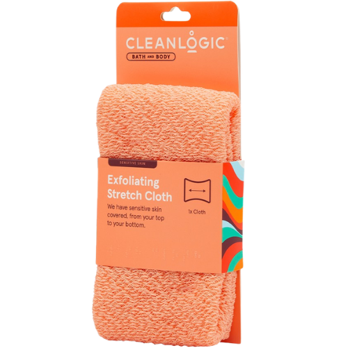 Skirta jautriai odai ir užtikrina lengvą odos šveitimą. Ištempiama kūno plaušinė CLEANLOGIC SENSITIVE SKIN EXFOLIATING | Mano Vaistinė