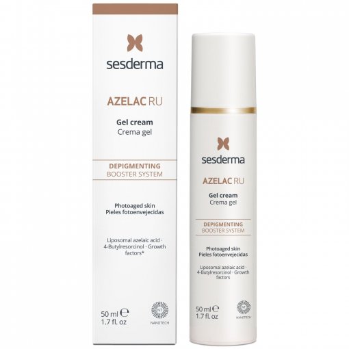 Regeneruoja, sumažina dėmelių atsinaujinimą  Gelinis kremas SESDERMA AZELAC RU, 50 ml | Mano Vaistinė
