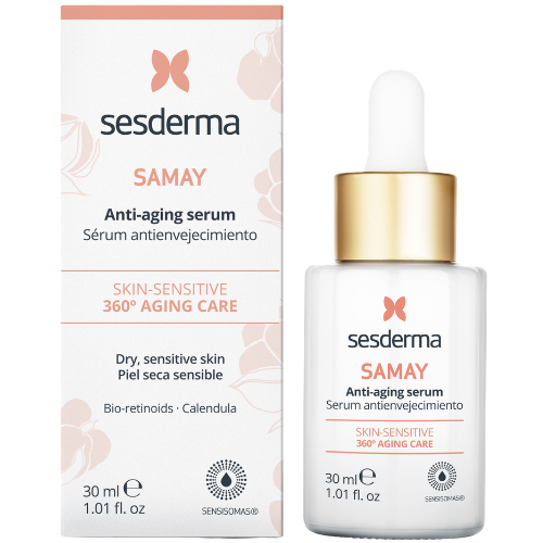 Ramina ir drėkina jautrią odą Serumas su augaliniu retinoliu jautriai odai SESDERMA SAMAY, 30 ml | Mano Vaistinė