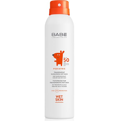 Purškiamoji apsauginė dulksna nuo saulės vaikams BABE PEDIATRIC, SPF50+, 200 ml | Mano Vaistinė