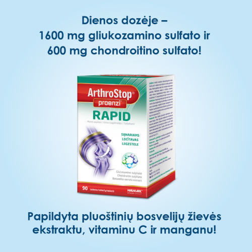Sąnariams PROENZI ATHROSTOP RAPID, 90 tablečių | Mano Vaistinė