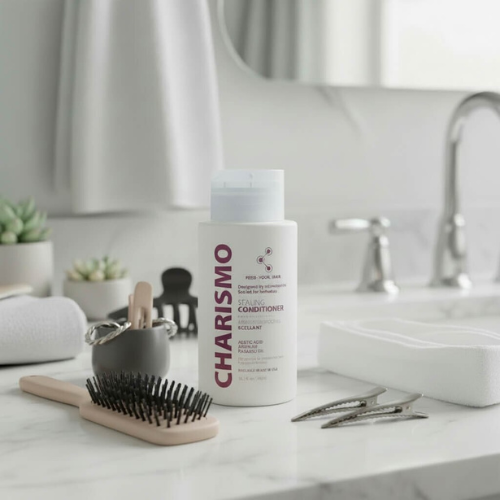 Puikiai tinka veltis linkusiems, besišiaušiantiems ar formą praradusiems plaukams Glotninantis kondicionierius CHARISMO SEALING, 300 ml | Mano Vaistinė