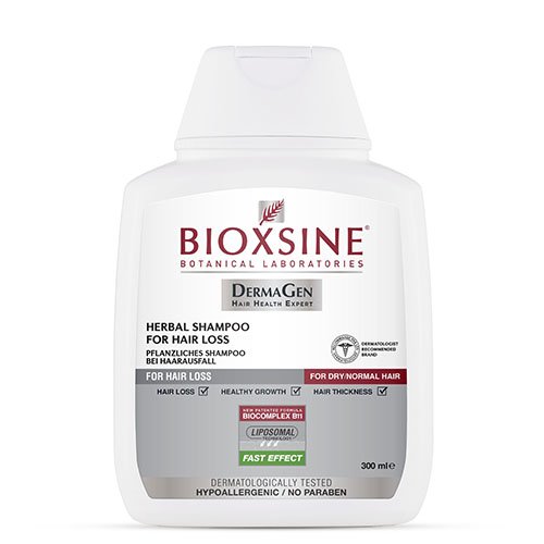 Šampūnas nuo plaukų slinkimo normaliems, sausiems plaukams BIOXSINE, 300 ml | Mano Vaistinė