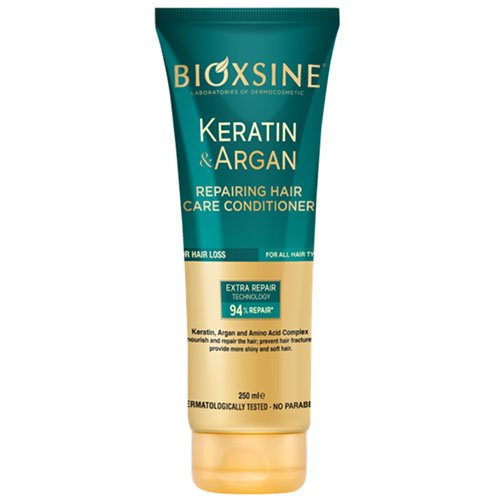 Atstatomasis plaukų kondicionierius su keratinu ir argano aliejumi BIOXSINE, 250 ml | Mano Vaistinė