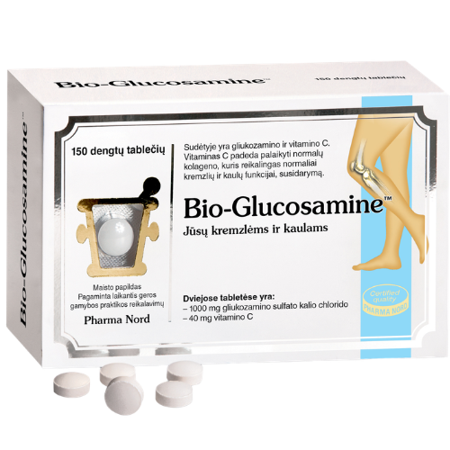 Sąnariams Bio-Glucosamine 500 mg, 150 tab. | Mano Vaistinė Sąnariams Bio-Glucosamine 500 mg, 150 tab. | Mano Vaistinė
