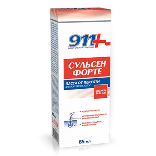 911 Šampūnas Sulsen Forte nuo pleiskanų, 150 ml 911 Šampūnas Sulsen Forte nuo pleiskanų, 150 ml