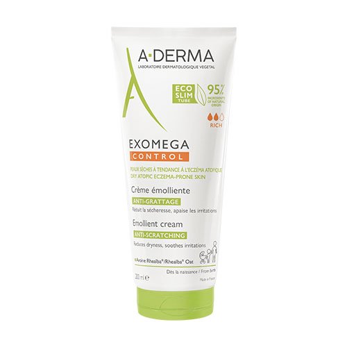 A-DERMA EXOMEGA CONTROL kremas-emolientas sausai, atopinei odai, 200ml | Mano Vaistinė