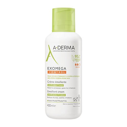 A-DERMA EXOMEGA CONTROL kremas-emolientas sausai, atopinei odai, 400ml | Mano Vaistinė