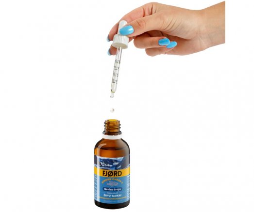 Tokie stiprūs žuvų taukai, kad užtenka vos 1 ml lašų per dieną. Žuvų taukai imunitetui, smegenų veiklai FJORD STRONG OMEGA-3 GENIUS, 50 ml | Mano Vaistinė