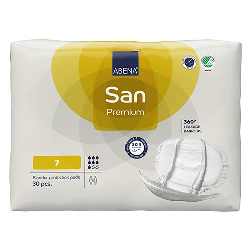 ABENA SAN 7 Premium įklotai, 30 vnt. | Mano Vaistinė