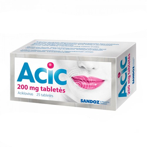 Acic 200mg tabletės N25 | Mano Vaistinė