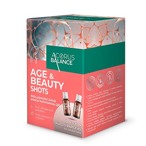 Acorus Balance AGE and BEAUTY shots 10ml N14 | Mano Vaistinė